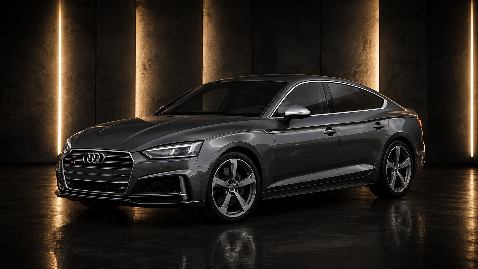 Audi S5 Sportback performance sedan for rent a car in Lahore